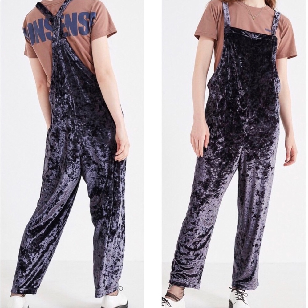 Urban Outfitters Crushed Velvet Shapeless jumpsuit